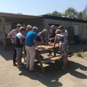 Bedrijfsuitje in actie