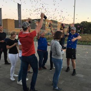 Bedrijfsuitje in actie